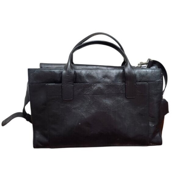Wilsons Leather Pelle Studio Black Business Briefcase Laptop Handbag - Picture 3 of 15